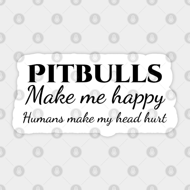 pitbull dog Sticker by Design stars 5